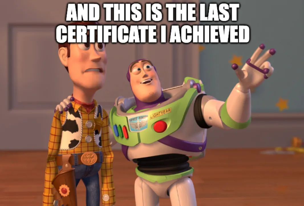 Certificates meme