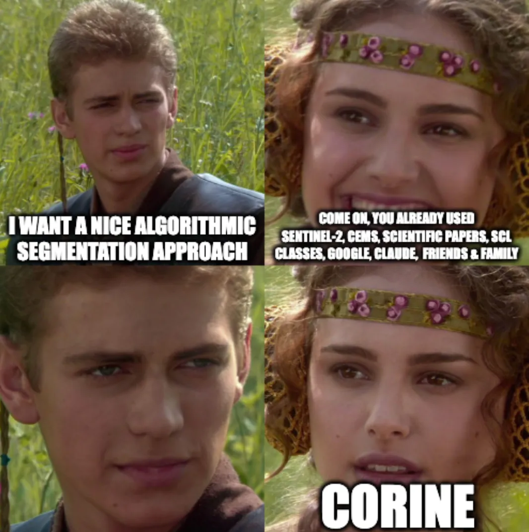 CORINE land use meme